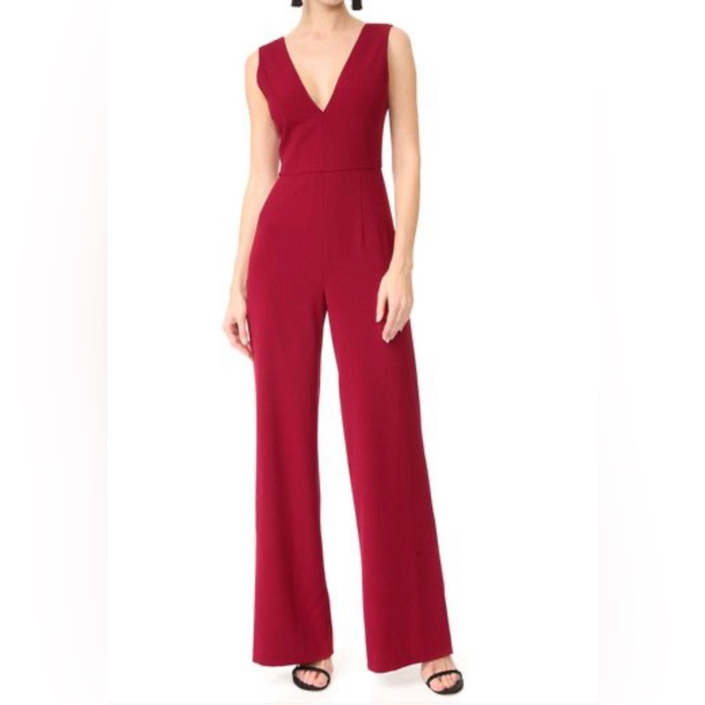 Alice and Olivia red, sleeveless jumpsuit. Women’s size 0
